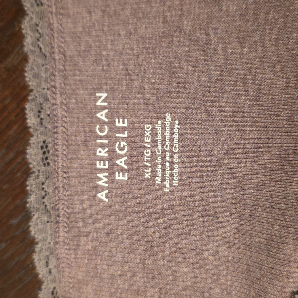 Bundle Of 2 American Eagle Tanks Top in Washed Brown and Chocolate Brown XL - Picture 4 of 9